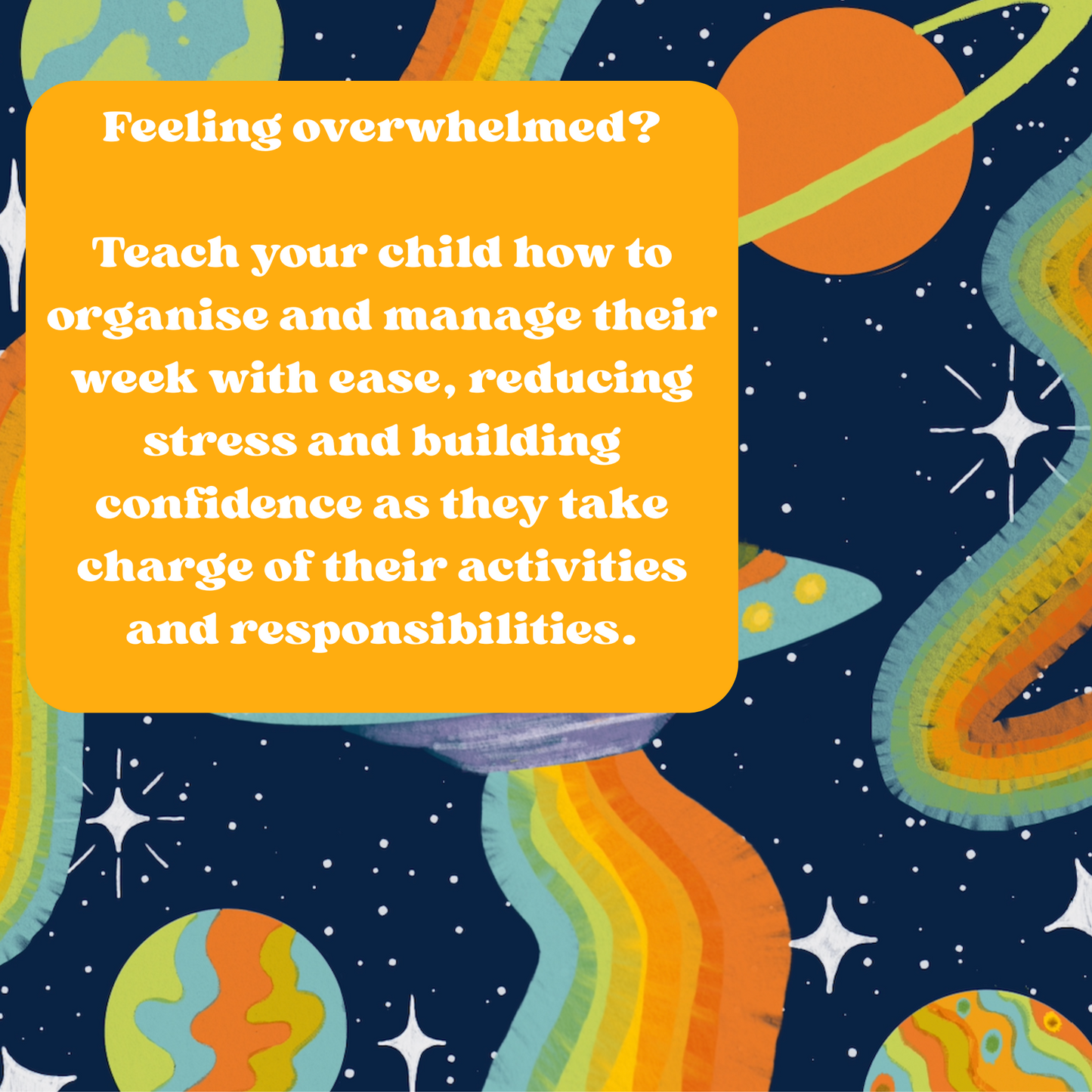 Homemade Kids Planner, Coil Bound (Space)