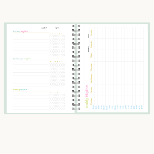 Space theme Kids Planner - 6 months Undated