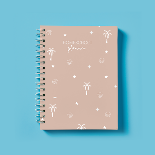 Beach Cover Homeschool Parents Planner, Coil Bound