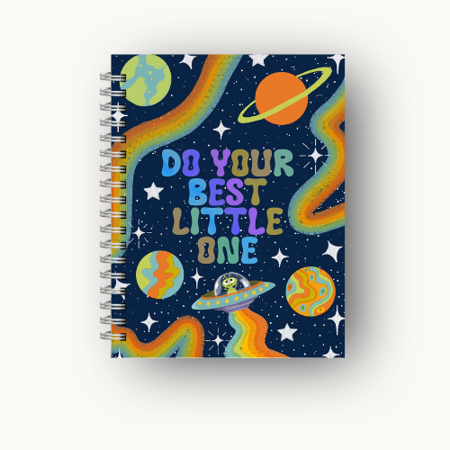 Space theme Kids Planner - 6 months Undated
