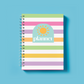 Coloured Stripe Kids Planner, Coil Bound