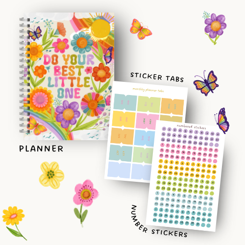 Kids Planner - 6 months Undated Flower
