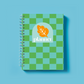 Green Checkered Kids Planner, Coil Bound