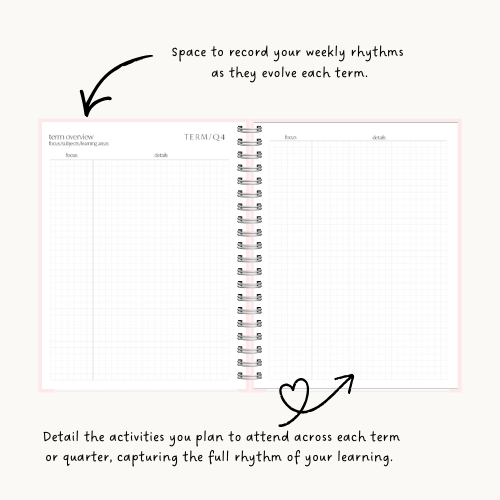 Dated Homeschool Planner (2026) - Pink
